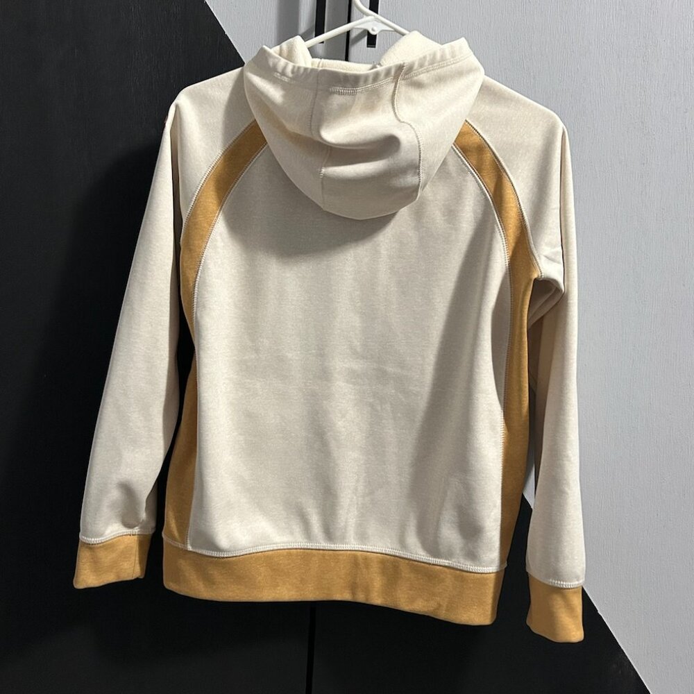 Burton Cream/Mustard Full‎ Zip Fleece-Lined Hoodie Women's Size M - Picture 8 of 12